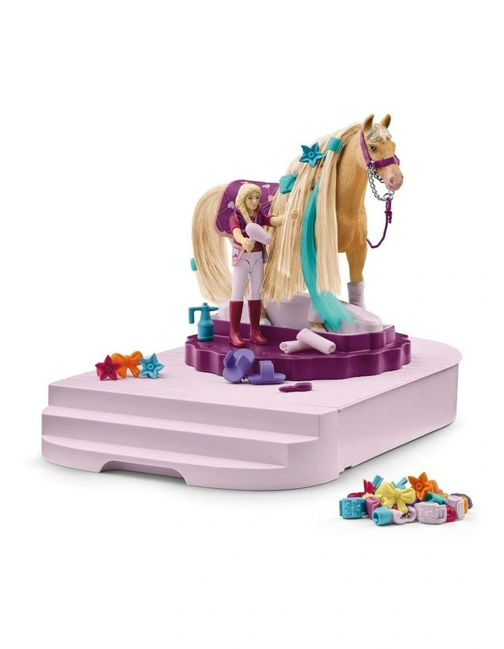 54pc Schleich Horse Grooming Station Figure Kids/Children Toy Play Set 3-8y image 2