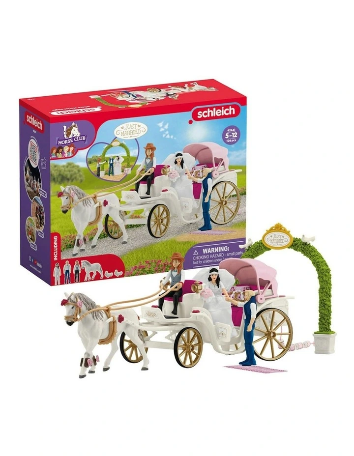 109pc Schleich Wedding Carriage Action Figure Kids/Children Toy Play Set 5-12y image 2
