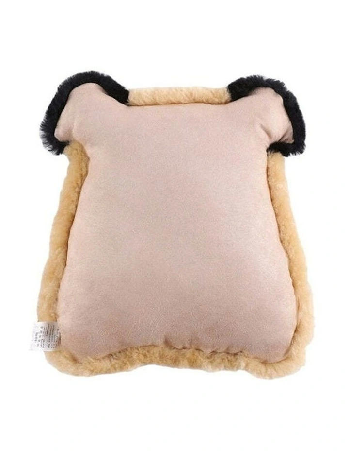 Auskin Sheepskin Pet Pug Cushion Home/Room Decorative Pillow 35x40cm Multi image 2
