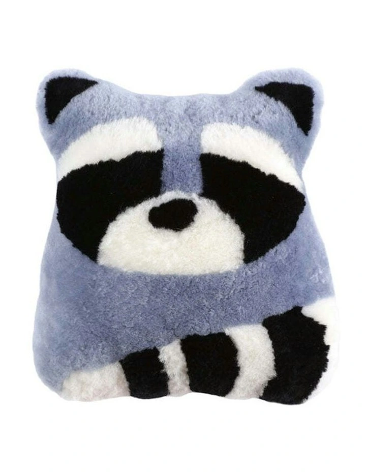 Auskin Sheepskin Pet Racoon Cushion 35x40cm in Multi image 1