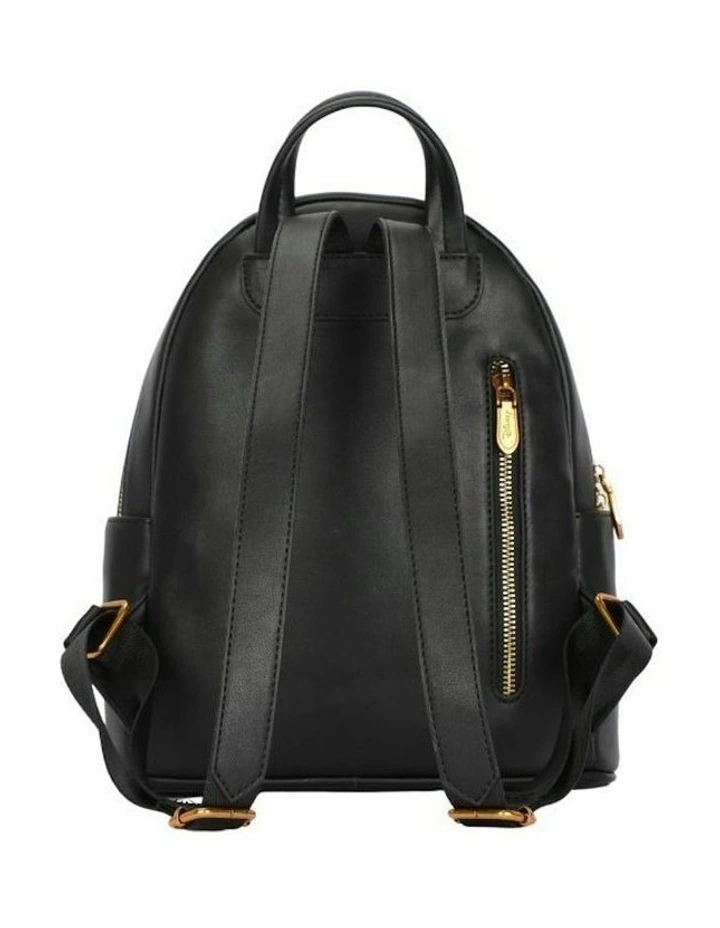 Mickey PU School Quilted Rucksack Backpack in Black image 5