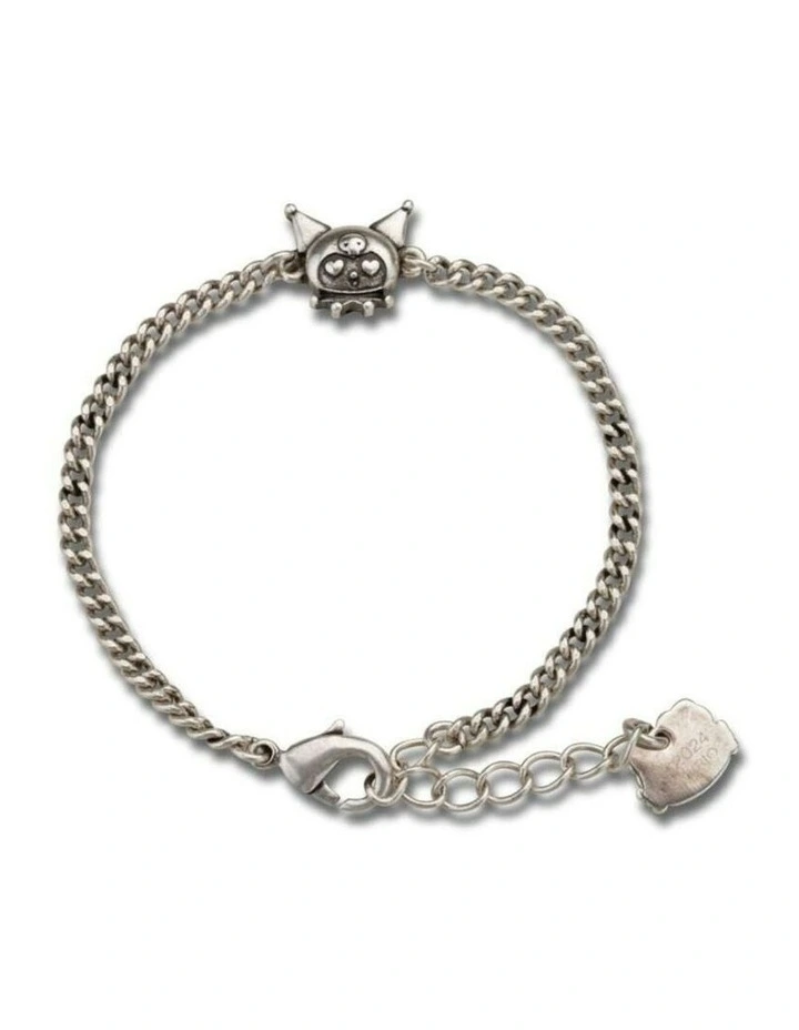 Kuromi Oxidised Large Bracelet 210mm in Silver image 1