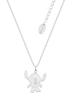 Disney Lilo And Stitch Ohana Necklace 52cm in Silver