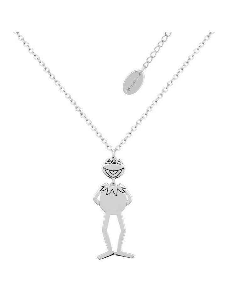 Disney The Muppets Kermit the Frog Dangle Necklace 52cm in Silver image 1