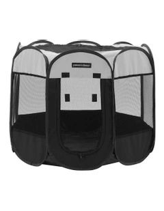 Foldaway Portable Tent Pet Playpen Med 91x63cm in Black