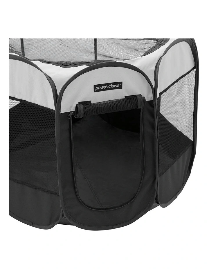 Foldaway Portable Tent Pet Playpen Med 91x63cm in Black image 3