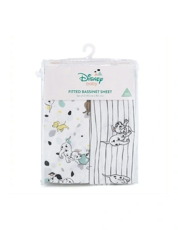 Disney Dogs Print Size Bassinet Sheets 2Pack in Multi