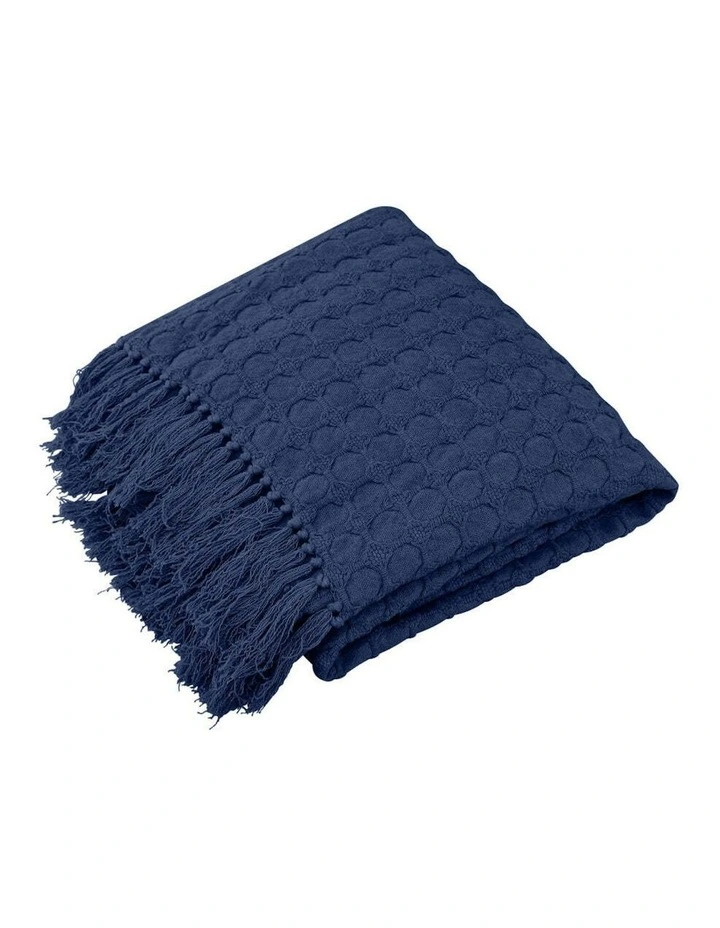 Warren Couch Throw Blanket 130x160cm in Navy image 1
