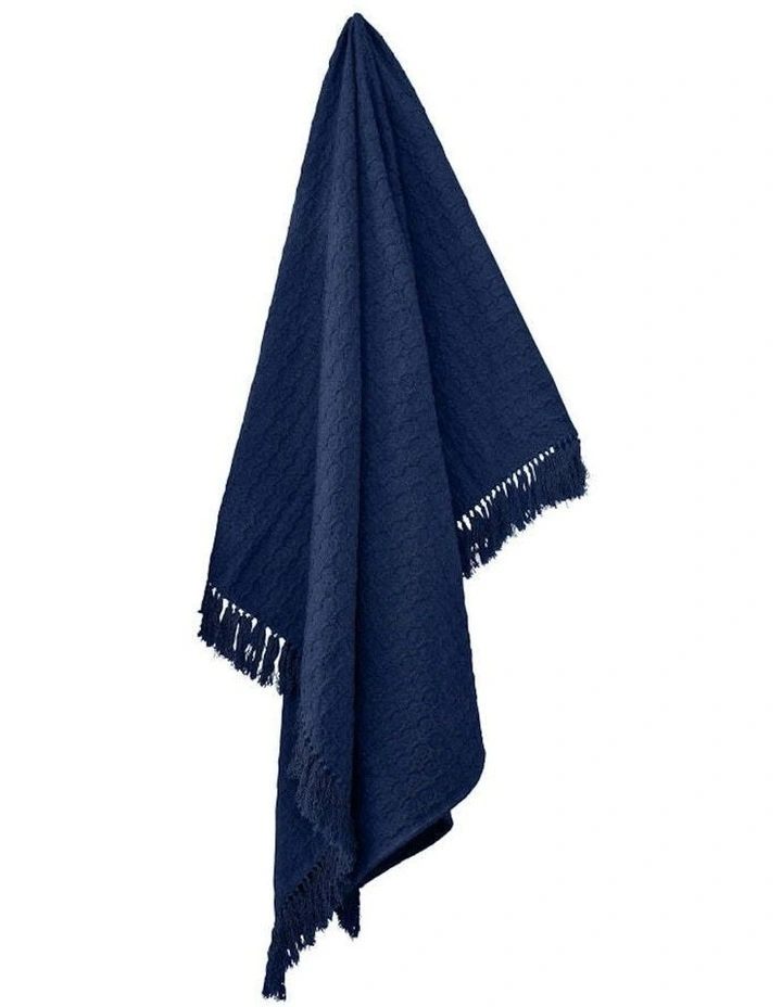 Warren Couch Throw Blanket 130x160cm in Navy image 2