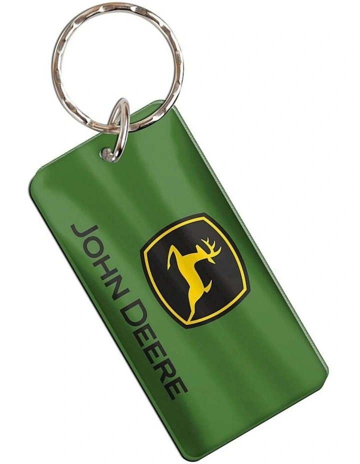 Rectangular Key Ring/Chain Trademark Premium Acylic in Green/Black image 3