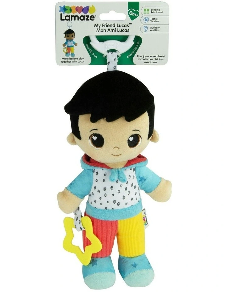 My Friend Lucas Clip & Go Plush Sensory Soft Play Toy image 1