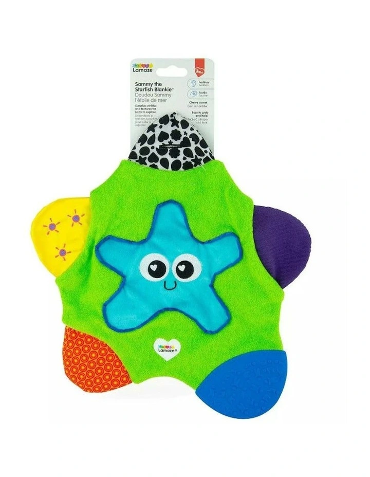 Sammy the Starfish Blankie Baby/Infant Educational Soft Blanket Toy image 2