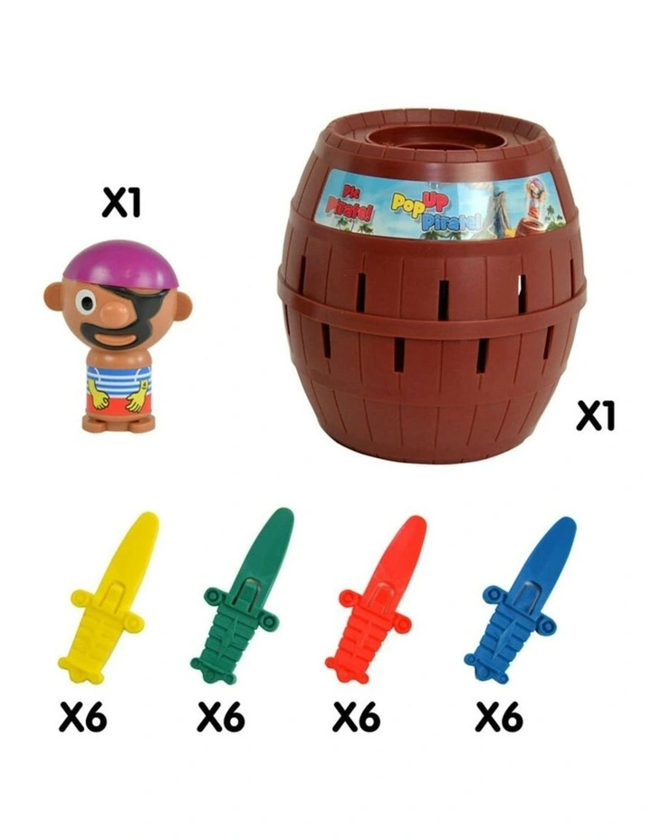 Pop Up Pirates Family Game Fun Pirate Action Toys (5 Years+) image 2