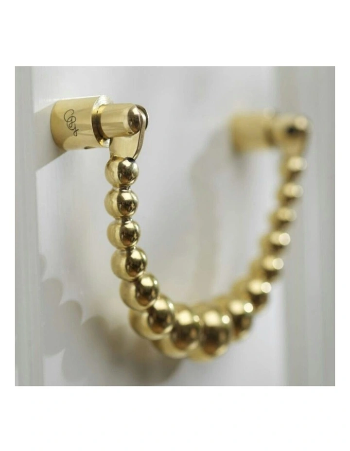 Pearl Ribbon Door Knockers in Gold image 2
