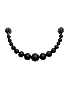 Pearl Ribbon Door Knockers in Black