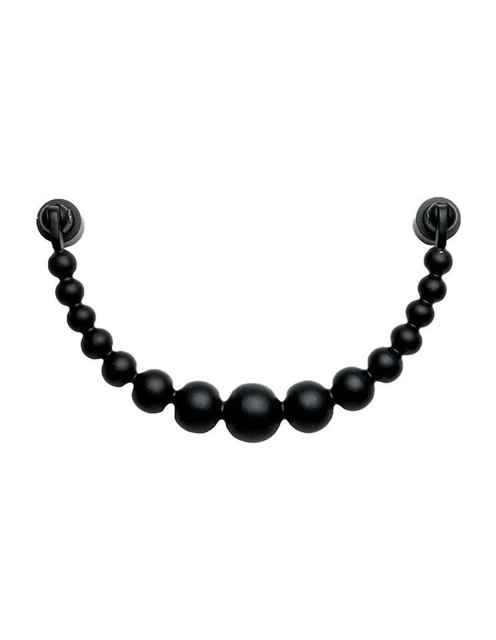 Pearl Ribbon Door Knockers in Black image 1