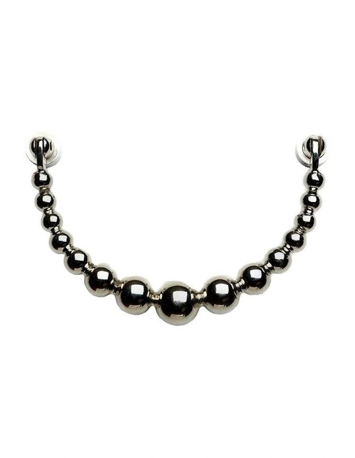 Pearl Ribbon Door Knockers in Silver image 1