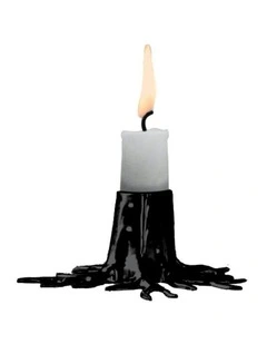 Mini Candle Holder 10x6cm in Black