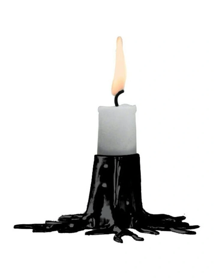 Mini Candle Holder 10x6cm in Black image 1