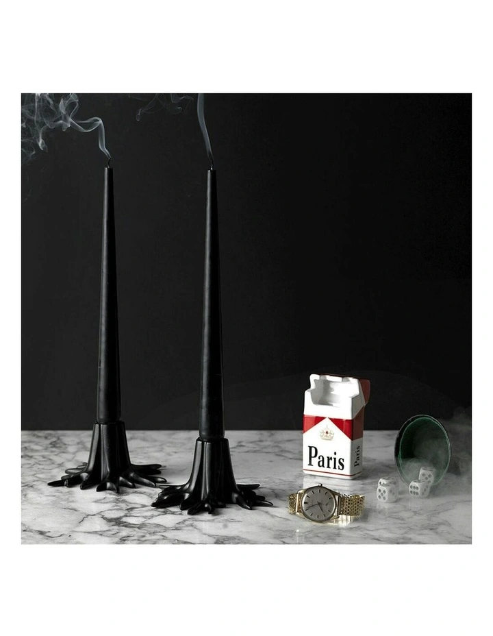 Mini Candle Holder 10x6cm in Black image 2