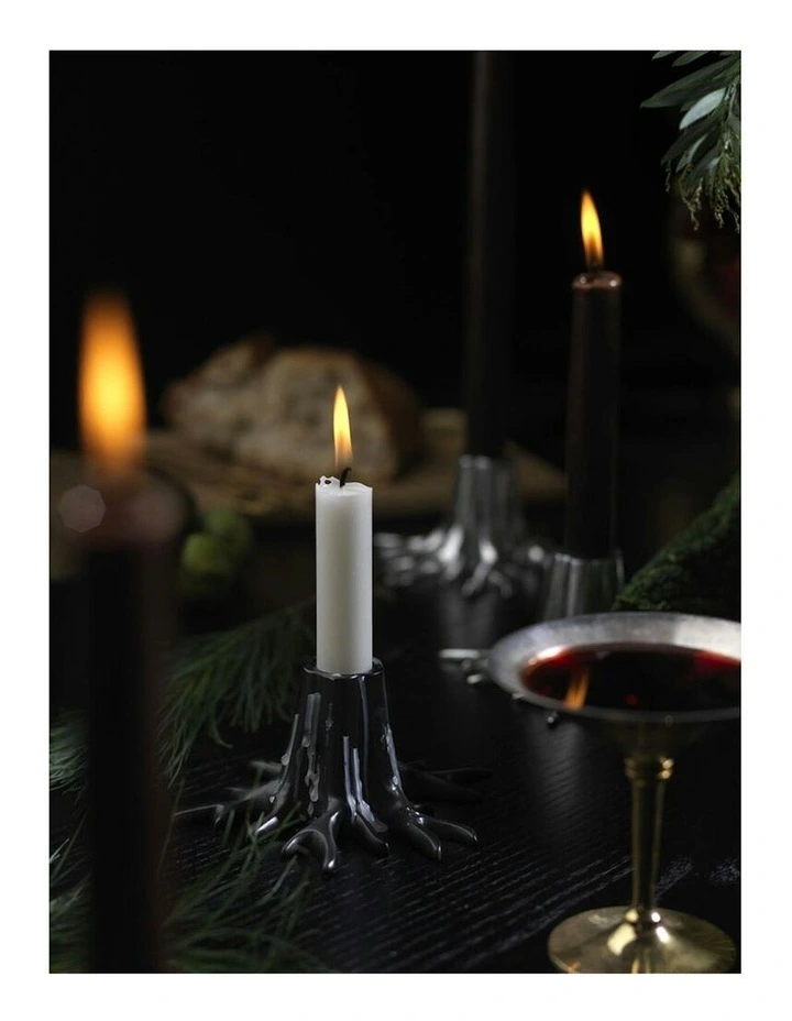 Mini Candle Holder 10x6cm in Black image 3