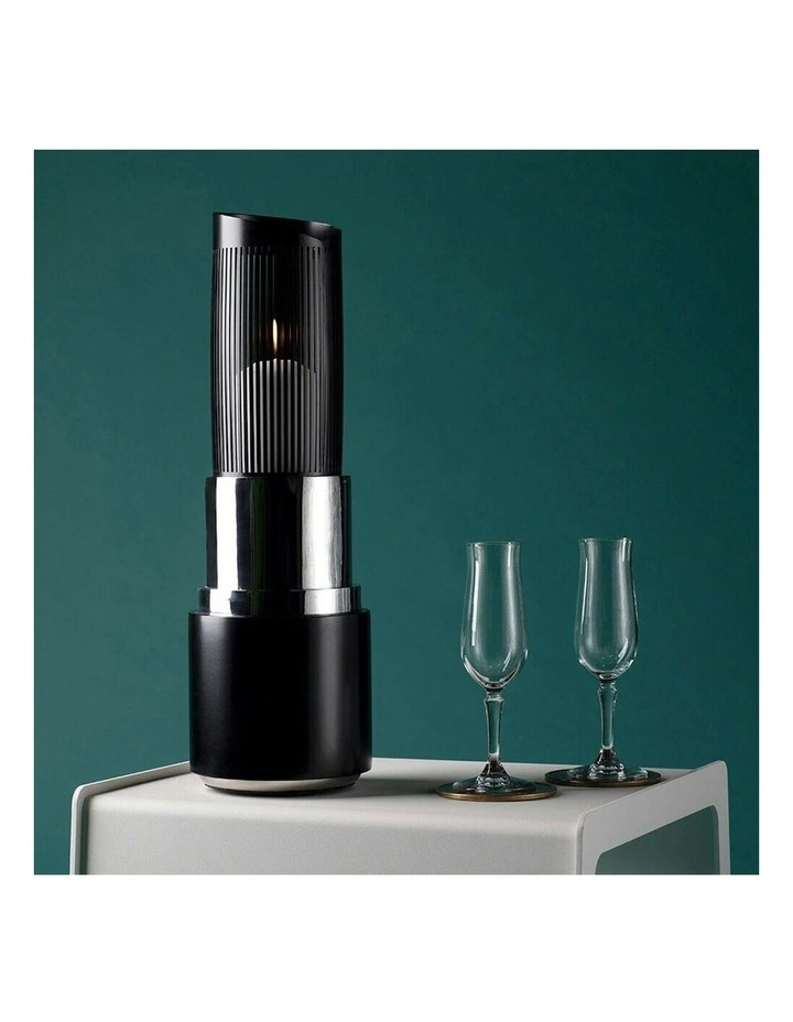 Outdoor Lipstick Lantern in Black image 2