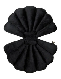 Shell Cushion Pillow in Black