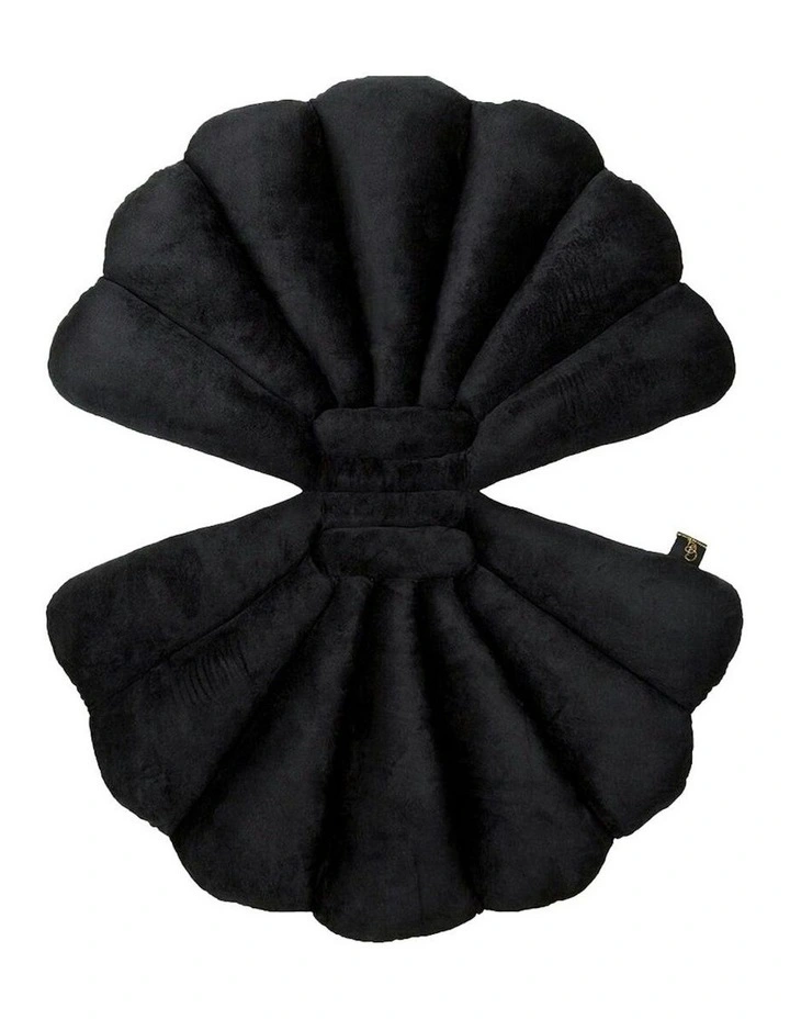 Shell Cushion Pillow in Black image 1
