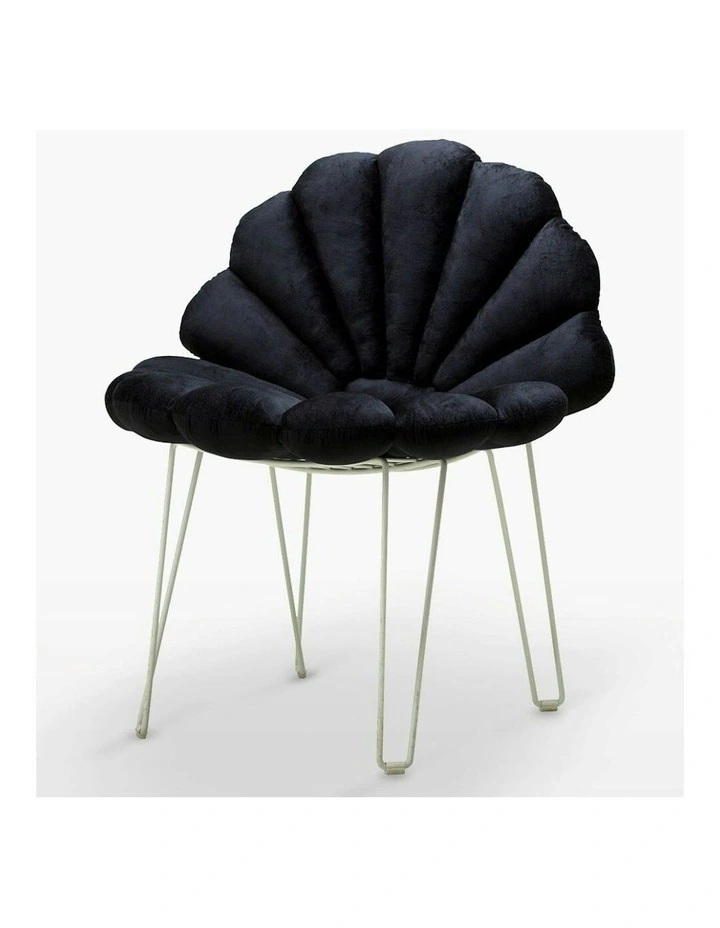 Shell Cushion Pillow in Black image 2