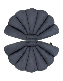 Shell Cushion Pillow in Graphite