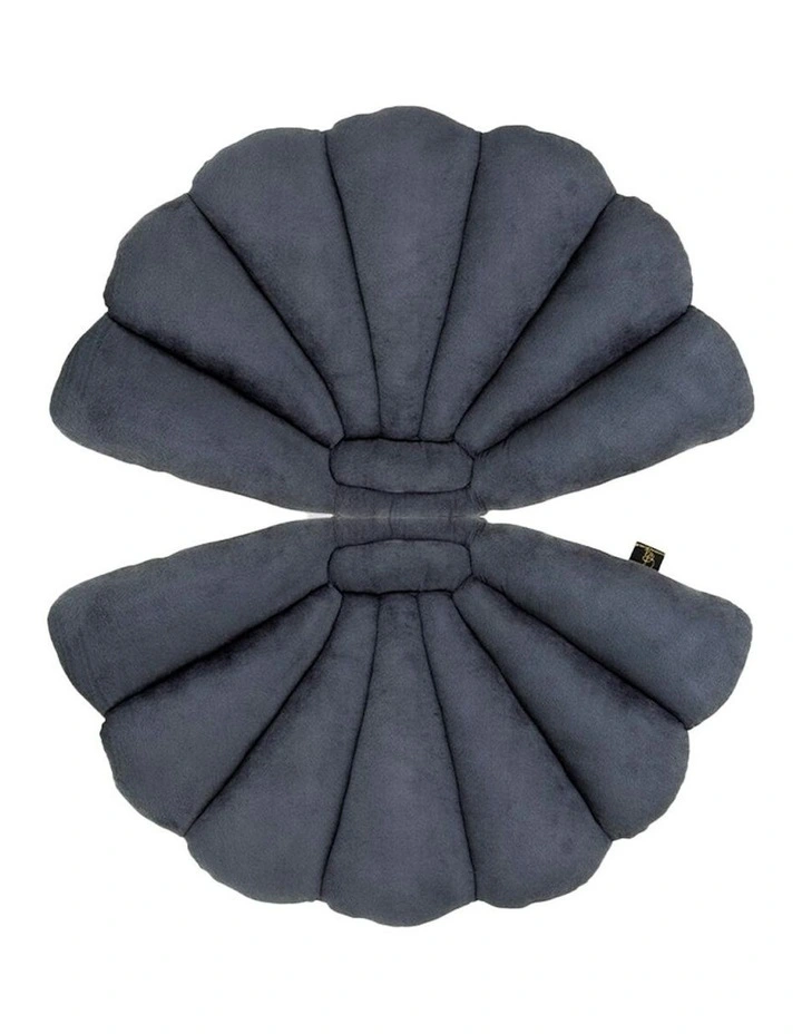 Shell Cushion Pillow in Graphite image 1