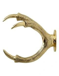Claw Wall Mounted Water Hose Holder in Gold/Brass