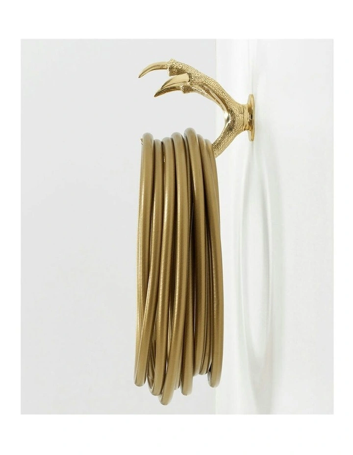 Claw Wall Mounted Water Hose Holder in Gold/Brass image 2