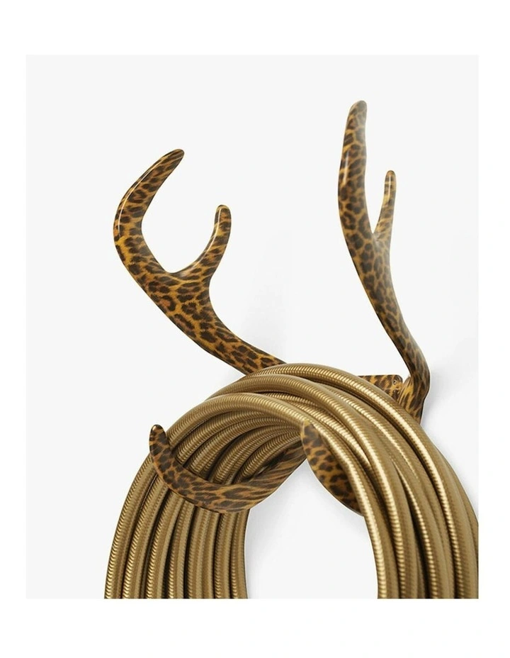 Reindeer Wall Mounted Water Hose Holder in Leopard image 3