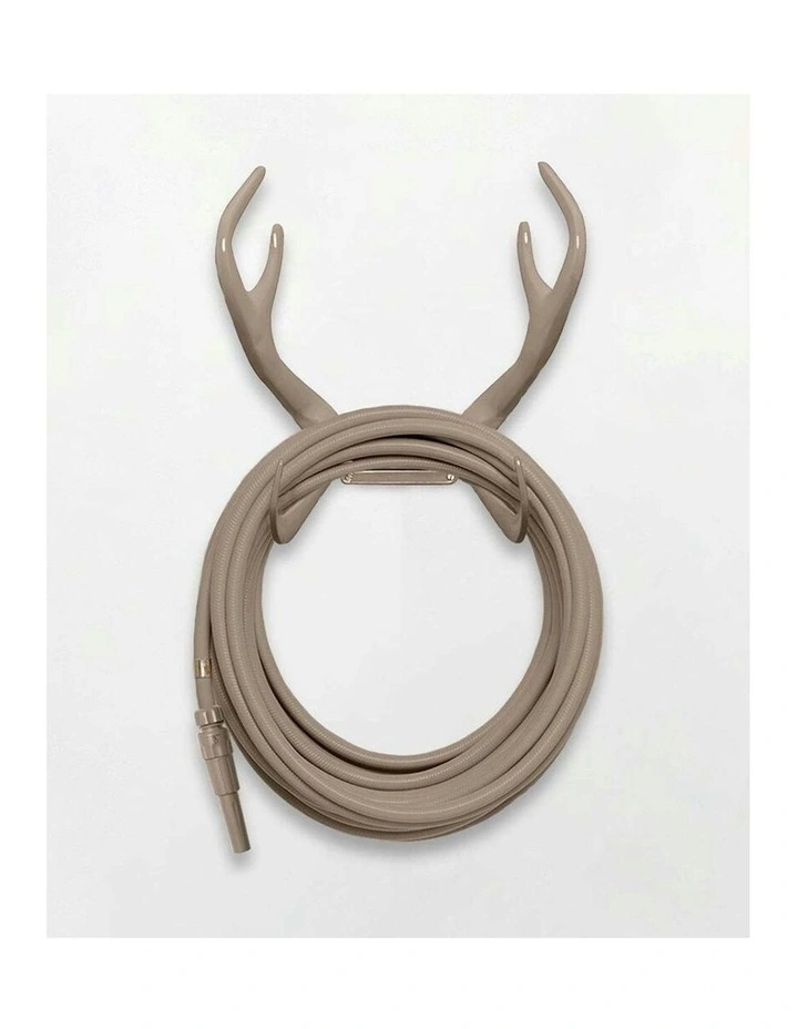 Reindeer Wall Mounted Water Hose Holder in Sahara/Beige image 2