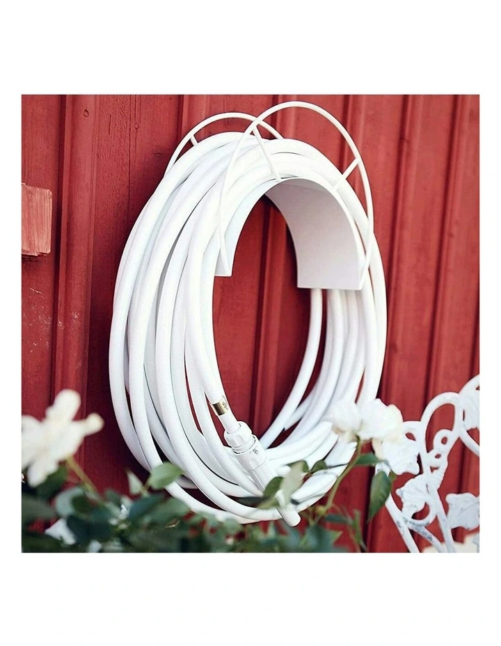 Classic Wall Mounted Water Hose Holder in White Snake image 2