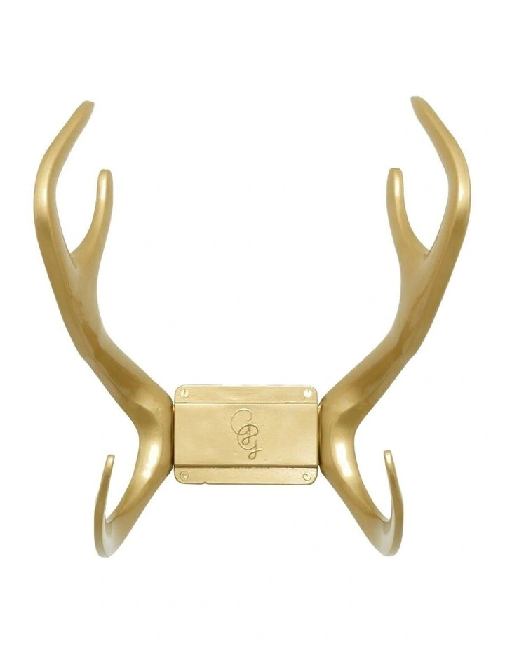 Reindeer Wall Mounted Water Hose Holder in Gold image 1
