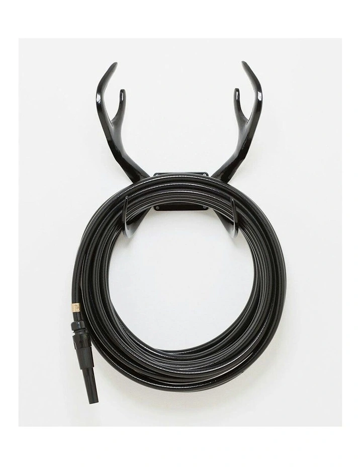 Reindeer Wall Mounted Water Hose Holder in Black Swan image 2