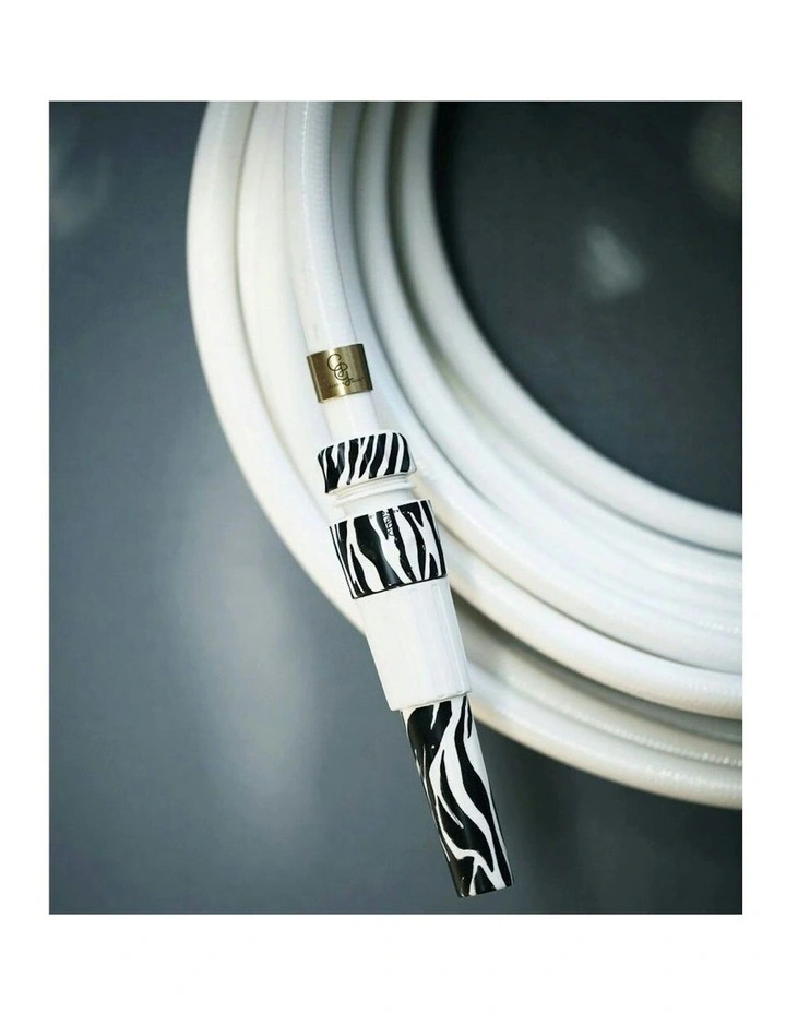 Coloured PVC Watering Hose 20m in White Snake image 3