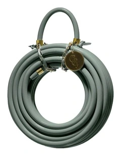 Coloured PVC Watering Hose Flexible Pipe 20m Eucalyptus Leaf in Green