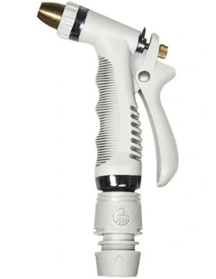 Spray Gun For 1/2in Water Hoses in White Snake