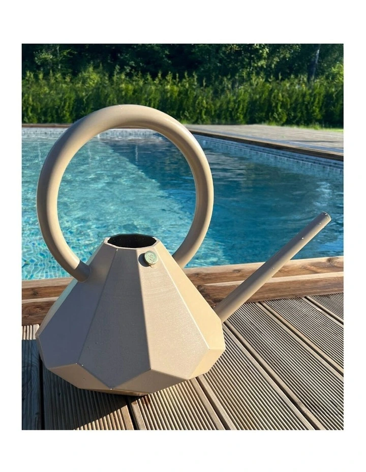 Plastic Watering Can Long Spout Pot 8L in Sand image 3