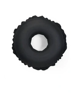 Garden Glory Cotton Couture Canvas Pool Float Ring Raft Round 110cm in Black