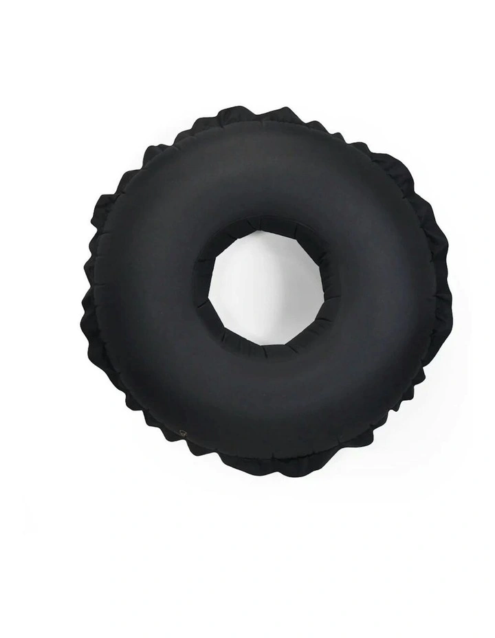 Garden Glory Cotton Couture Canvas Pool Float Ring Raft Round 110cm in Black image 1