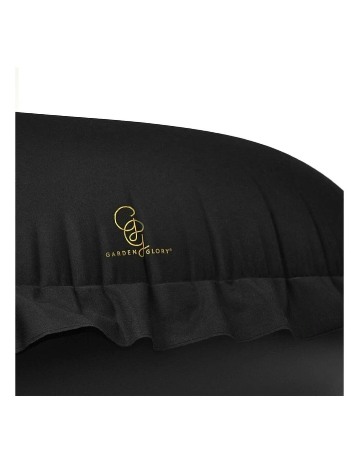 Garden Glory Cotton Couture Canvas Pool Float Ring Raft Round 110cm in Black image 3