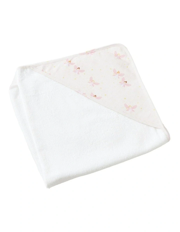 Cotton Baby/Infant Hooded Bath Towel Soft Wrap Fairy Dust image 1