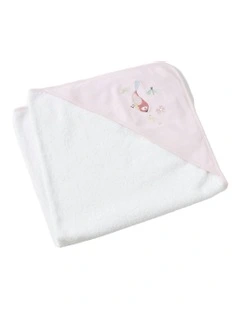 Cotton Baby/Infant Hooded Bath Towel Wrap Birdy Embroidered