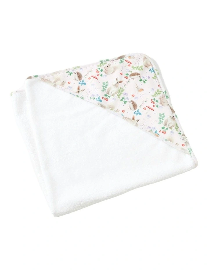 Cotton Baby/Infant Hooded Bath Towel Enchanted Printed Jersey image 1