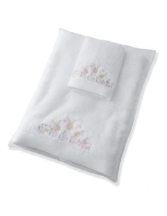 Bunny Garden Baby/Kids Bath Towel & Face Washer w/ Organza Bag