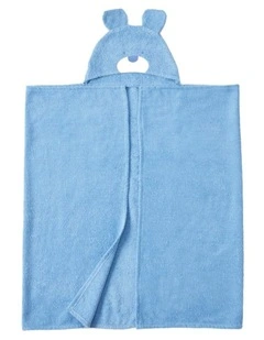 Cotton Danny Dog Hooded Towel Baby Bath Wash Clothing Blue